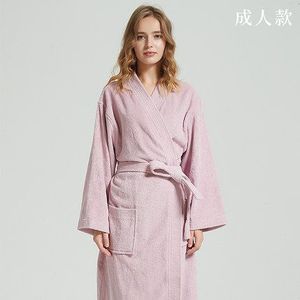 Katoen hotel badjas herfst en winter verdikking plus lange nachtjapon paar absorberende kimono kraag badjas