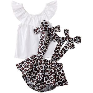 Baby Zomer Kleding Baby Baby Girl Outfit Set Leuke Ruffle Crop Top + Bloemen Jarretel Shorts Romper 2 Stuks