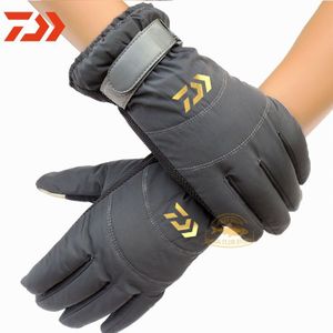 Winter Daiwa Vissen Handschoenen Mannen Outdoor Sport Waterdicht Ski Handschoenen Windscherm Dawa Vissen Handschoenen Ridding Warme Handschoenen