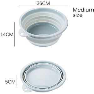 Draagbare Opvouwbare Emmer Opvouwbare Bassin Waterdichte Geen Verkleuring 2.9-5.5 cm Na Vouwen Anti-Val Dikke Voor Reizen camping Outdoor