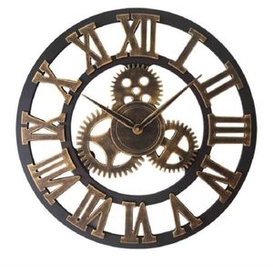 Kompas Richting Kaart Exclusieve Stille Wandklok Nautische Zwart Wind Rose Huisinrichting Reiziger Interieur Retro Muur Horloge