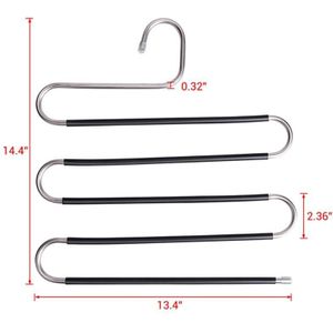 5 Lagen Multifunctionele Kleerhangers Broek Opslag Doek Rack Broek Opknoping Plank Antislip Kleding Organizer Storage Rack