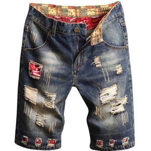 Mode Heren Gescheurd Korte Jeans Kleding Bermuda Zomer Katoenen Shorts Ademend Denim Shorts Mannelijke plus Size 12.4
