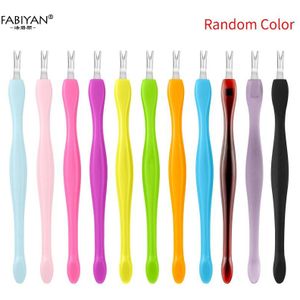 5 Stks/partij Cuticle Pusher Trimmer Remover Tips Cosmetische Nail Art Gereedschap Pedicure Manicure Salon Care Diy Professionele