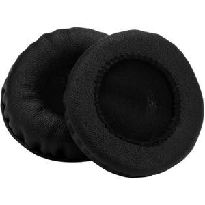 HIPERDEAL Draagbare Audio & Video EarPad Spons en kunstleer 1 Paar Eiwit Lederen Vervanging Oorkussens 50MM Hoofdtelefoon