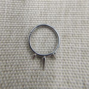 16G Implant Grade Titanium Astm F136 Kegel Spiraal Scharnierende Segment Ring Hoepel Voor Septum Daith Helix Kraakbeen Piercing Body sieraden