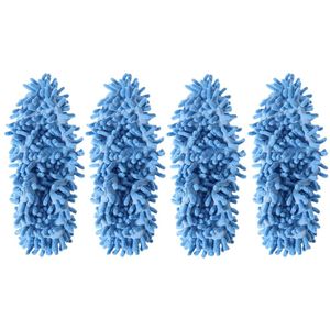 4 Stuks Microfiber Dust Mop Slippers Multifunctionele Floor Cleaning Lazy Schoen Covers Dust Hair Cleaner Voet Sokken Mop ca