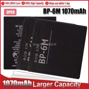 1-5Pcs Telefoon Batterij 1070Mah BP6M BP-6M Bp 6M Batterij Vervanging Voor Nokia 6233 6280 6288 9300 N73 N93 Batterijen