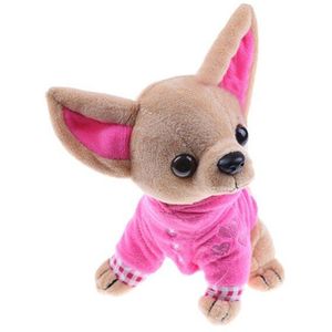 1Pcs 17Cm Chihuahua Puppy Kids Toy Kawaii Simulatie Dier Pop Voor Meisjes Kinderen Leuke Gevulde Hond knuffel