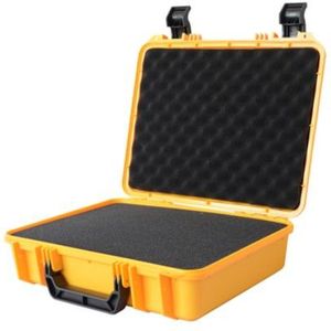 Plastic Draagbare Toolbox Veiligheid Instrument Gereedschapskist Abs Plastic Opbergdoos Toolbox Verzegelde Tool Case Doos Met Schuim Binnen 3 Kleur