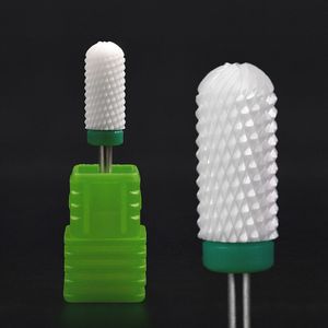 Kads Cilinder Nail Art Boor Polish Tool Keramische Gemonteerd Slijpsteen Hoofd Elektrische Manicure Cutter Nagelvijlen
