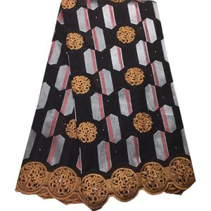 Afrikaanse Kant Stof 2022 Kant Puur Katoen Borduurwerk Nigeriaanse Droge Kant Stof Met Stenen Voor Bruiloft Dres YPL12156