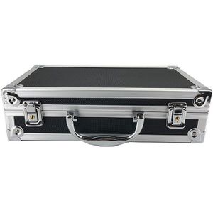 300*170*80Mm Toolbox Aluminium Gereedschapskist Draagbare Instrument Storage Case Met Spons Voering Handheld Slagvast koffer