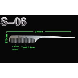 Salon Kammen Zilver Rvs Metalen Kammen Voor Kapperszaken Kappers En Kapperszaken Haircut Gereedschap Kapsalon Kapper Tool