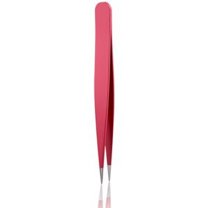 1Pc Rvs Kleur Sharp Wenkbrauw Clip Pincet Kleur Trimmen Wenkbrauwen Makeup Tilt Pincet Tool