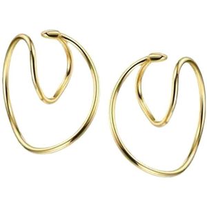 Nieuw 1 Paar Prachtige Omsnoeren Oor Manchet Geometry Earring Ear Clip Geen Piercing Earcuff Gleaming BN99