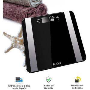 Badkamer Schaal, Moderne, , Gewicht, Vet, Lichaam Water, Versterkt Glas, Lcd-scherm, automatische, Bascula, Badkamer Bascula