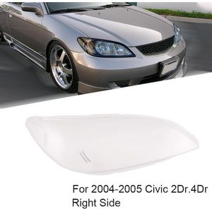 Auto Voorkant Koplamp Clear Lens Lampenkap Shell Cover Voor 2004-2005 Honda Civic 2dr/4Dr