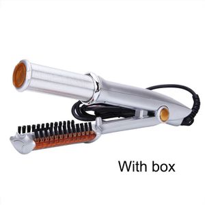Haar Krultang Max 2-Weg Roterende Haar Krultang 2 In 1 Haar Krultang Stijltang Borstel Smoothing Hair Iron elektrische Haarborstel