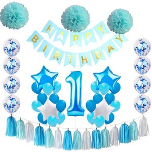 Verjaardagsfeestje Levert Metalen Latex Digit Air Helium Ballonnen Baby Shower Meisje Kroon Gelukkige Verjaardag Brief Celebratio Decoratie