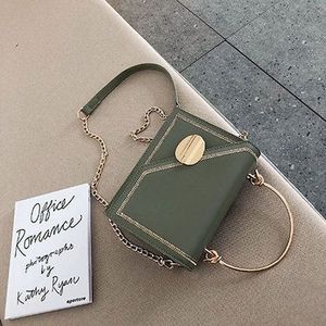 Matcha Groene Pu Lederen Ketting Crossbody Tassen Vrouwen Kleine Keten Handtas Kleine Tas Handtas Dames Avondtassen