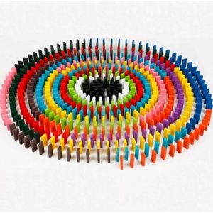 120 Pcs Veel Bordspel Voor Kinderen Houten Domino Set Schilderen Kinderen Speelgoed Houten Speelgoed Domino