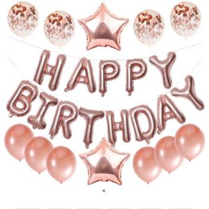16 Inch Gelukkige Verjaardag Brief Folie Ballonnen Baby Shower Party Gunsten Decoraties Voor Jongen Meisje Kinderen