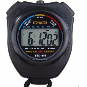 Professionele Sport Stopwatch Timer Digitale Lcd Sport Stopwatch Chronograaf Counter Timers Met Band Handheld