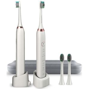 S100 Sarmocare S100 Elektrische Tandenborstel 5 Modellen Draadloze Oplaadbare Met 2 Stuks Vervangbare Heads Timer IPX7 Waterdicht