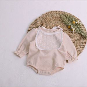 Herfst Babys Jongens Meisjes Bodysuit Met Bib Lange Mouwen Katoen Wafel Baby Jumpsuit Kleding Outfits 6-24 Maand