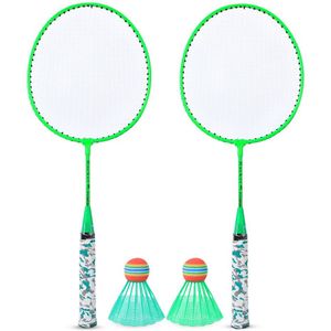Kinderen Badminton Racket Met 2 Ballen Set Outdoor Sport Spel Voor Helpen Kinderen Om Een Cultiveren Hand-oog Coördinatie vermogen