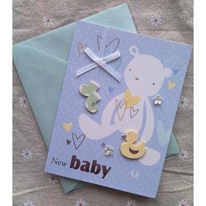 10 stks/partij High-end baby jongen meisje Pasgeboren wenskaart Jongen meisje verjaardagskaart Schattige baby kaart Zegen uitnodiging kaarten