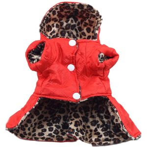 25 # Honden Leopard Jurk Tops Puppy Katoen Hoodie Kleding Navidad Casual Outdoor Pluche Zachte Comfortabele Jurken Festival Decor