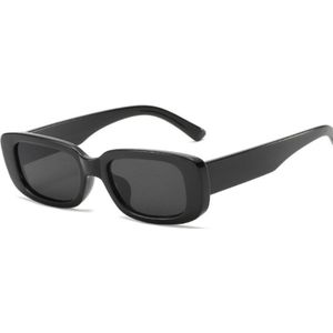 Oulylan Vintage Zonnebril Vrouwen Luxe Persoonlijkheid Kleine Zonnebril Voor Mannen Retro Zwart Geel Brillen UV40 Spiegel