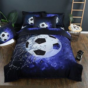 Bed Voeringen Dekbedovertrek Kleding Kussensloop Volwassen Kids Slaapkamer Decor 3D Voetbal Basketbal Dekbedovertrek Beddengoed Set Queen Size