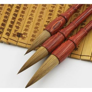 North tail pure wolf hair brush pure tail calligraphy cursive writing brush adult calligraphy red sandalwood writing brush