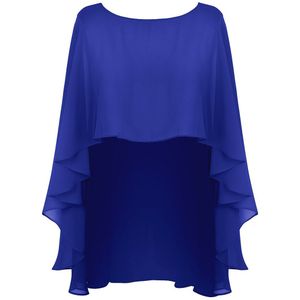 Bridal Vestido De Festa vrouwen Zachte Lichtgewicht Chiffon Hoge Lage Shawl Wraps Bolero Chiffon Avond Wedding Cape Bolero Cover up