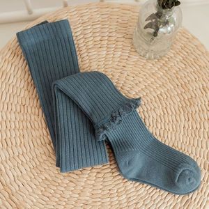 Menoea 8 Kleur Baby Meisjes Effen Kleur Legging Kinderen Lente Herfst Kant Lange Panty Gebreide Sokken Kinderen Strakke Katoenen Broek