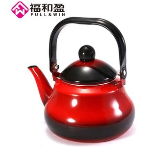 1.5L Chinese Traditionele Theepot Vintage Losse Blad Thee Koffie Pot Ketel Emaille Gecoat Staal Vintage Stijl Theepot Thee Koffie Jug