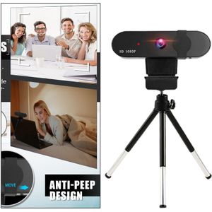 Business Webcam Met Microfoon &amp; Privacy Cover Computer Camera Auto-Focus Voor Pc Monitor Laptop Livestream Conferencing