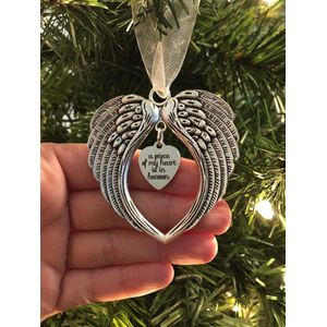 Angel Wing Ornament, Sympathie Cadeau Voor Haar, Mourning Verlies Van Geliefde Herinnering Sieraden