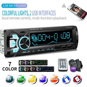 1 Din Auto Stereo MP3 Speler In-Dash Lcd Fm Radio Bluetooth U Disk Rca Aux Usb Telefoon Houder afstandsbediening SWM-1088