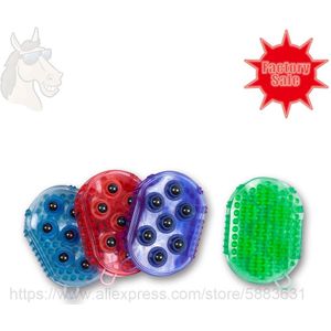33 Massage Curry Kam Met Magnetische Ballen Ontspannen Body Pvc Zachte Rugzak 14X11.7Cm Paard Grooming Kits universele Voor Menselijk