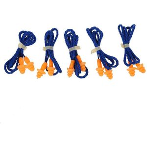 5 Paar Boomvorm Zachte Veiligheid Zachte Siliconen Oordopjes Gehoorbescherming Moffen