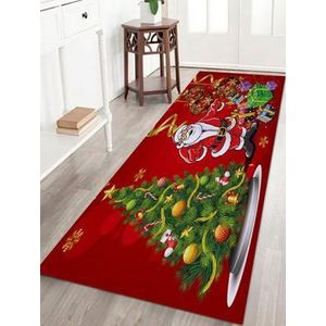 Kerst Serie Vloermat Anti-slip Water Absorptie Deurmat Tapijt Keuken Deur Matten Tapete Tapijt Veranda Hal Kerstman elanden