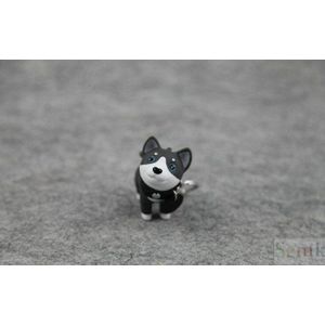Mooie Puppy Sleutelhanger Dag Model Malamute Japanse Akita Bull Terrier Pvc Tas Hanger Accessoires