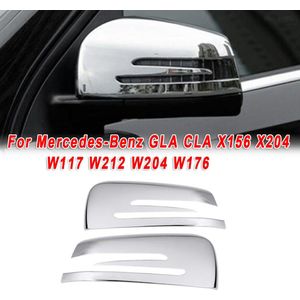 Auto Styling Chrome Achteruitkijkspiegel Cap Bescherming Cover Trim Voor Mercedes-Benz Gla X204 W117 W212 W204 Vervangen Auto accessoires