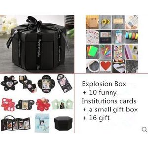 DIY Handgemaakte Fotoalbum Zeshoekige Explosie Box voor Valentijnsdag Bruiloft Doos Instellingen Scrapbooking Festival Liefhebbers