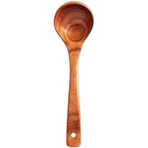 7 Soorten Natuurlijke Houten Servies Bamboe Keukengerei Tool Lange Rijst Vergiet Soep Skimmer Koken Lepels Scoop Thuis Keuken Set Gadget