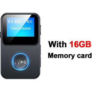 2022 Stijlvolle Mini MP3 Speler Student Clip Muziek Spelers Walkman Sport Lcd-scherm Ondersteuning 32Gb Tf Card Bluetooth adapter